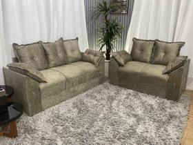 Sofá 2 e 3 Lugares Marrom Cappuccino 630 Paris Sofá 2 e 3 Lugares Marrom Cappuccino 630 Paris