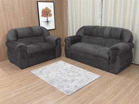 Sofá 2 e 3 Lugares Marrom Escuro 503 Corsa Sofá 2 e 3 Lugares Marrom Escuro 503 Corsa