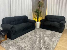 Sofá 2 e 3 Lugares Preto 601 Viena