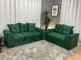 Sofá 2 e 3 Lugares Verde 200 Porto