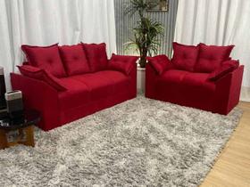 Sofá 2 e 3 Lugares Vermelho 608 Paris Sofá 2 e 3 Lugares Vermelho 608 Paris