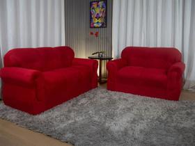Sofá 2 e 3 Lugares Vermelho 608 Viena