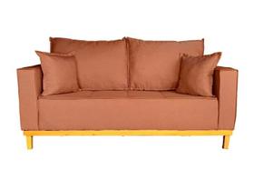 Sofá 2 Lugares 1.40 Beny Base De Madeira Linho