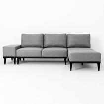 Sofá 2 Lugares 1 Chaise e 1 Puff Boreal CabeCasa MadeiraOriginals Sofá 2 Lugares 1 Chaise e 1 Puff Boreal CabeCasa MadeiraOriginals