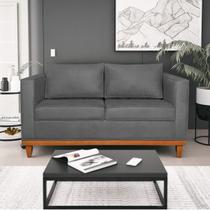 Sofá 2 Lugares 140cm Linho Esper Cinza Chumbo Sofá 2 Lugares 140cm Linho Esper Cinza Chumbo
