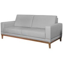 Sofa 2 Lugares 145 Cm Crons Linho Cinza Vazzano Cinza