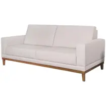 Sofa 2 Lugares 160 Cm Crons Linho Bege Vazzano Bege