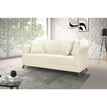 Sofá 2 Lugares 160cm Linho Arras Branco Pérola