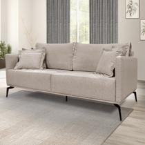 Sofá 2 Lugares 160cm Linho Lion Cinza Areia Sofá 2 Lugares 160cm Linho Lion Cinza Areia