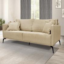 Sofá 2 Lugares 160cm Linho Lion Dourado Sofá 2 Lugares 160cm Linho Lion Dourado