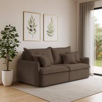 Sofá 2 Lugares 1,60m Retrátil e Reclinável em Tecido Veludo Malta Lucadi9 Revestimento:Marrom Sofá 2 Lugares 1,60m Retrátil e Reclinável em Tecido Veludo Malta Lucadi9 Revestimento:Marrom