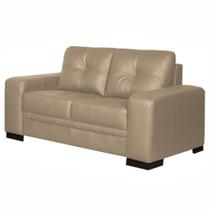 Sofá 2 Lugares 170cm Milano Couro Bege 66 - Gran Belo Sofá 2 Lugares 170cm Milano Couro Bege 66 - Gran Belo