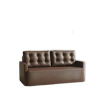 Sofá 2 Lugares 1,70M Atrium Luxo Recepção Escritório Cor:Café