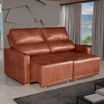 Sofá 2 Lugares 1,76m Retrátil e Reclinável Lyon Bom Pastor