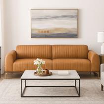 Sofá 2 Lugares 180cm Cocie material sintético Caramelo - Sallar Home