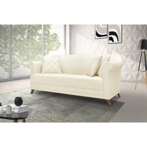 Sofá 2 Lugares 180cm Linho Arras Branco Pérola