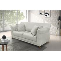 Sofá 2 Lugares 180cm Veludo Arras Prata