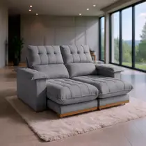 Sofá 2 Lugares 2,00m Retrátil e Reclinável Milano Bom Pastor