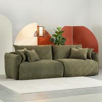 Sofá 2 Lugares 240cm Comfy CabeCasa MadeiraOriginals Verde Sofá 2 Lugares 240cm Comfy CabeCasa MadeiraOriginals Verde