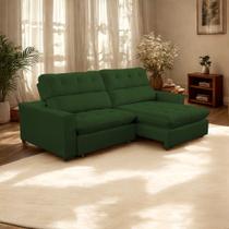 Sofá 2 Lugares 2,90m Retrátil Reclinável Veludo Andreia LansofBr