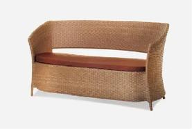 Sofá 2 Lugares Alumínio Fibra Sintética Area Externa Interna