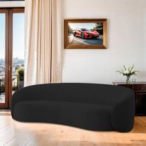 Sofá 2 Lugares Amore 160cm Orgânico Luxo Recepção Escritório Linho