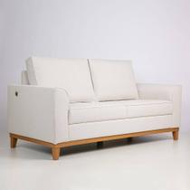 Sofá 2 Lugares, Base em MDF, Carregador USB FLA004