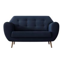 Sofá 2 Lugares Beegees Linho Azul Marinho