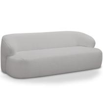Sofá 2 Lugares Curvo Orgânico Para Sala Living 150cm Barolo L06 Bouclê Cinza-LyamDecor Sofá 2 Lugares Curvo Orgânico Para Sala Living 150cm Barolo L06 Bouclê Cinza-LyamDecor