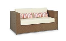 Sofá 2 Lugares De Alumínio E Fibra Sintética Jardim Sala