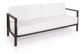 Sofa 2 Lugares De Aluminio Para Varanda Sacada Jardim - Sarah Móveis