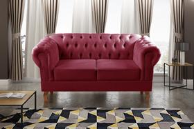 Sofá 2 Lugares Decoração Sara Recepção Dom Pedro Chesterfield