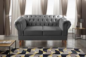 Sofá 2 Lugares Decoração Sara Recepção Dom Pedro Chesterfield