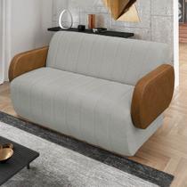 Sofá 2 Lugares Decorativo 148cm Túlio Sintético PU e Bouclê K01 - D Rossi