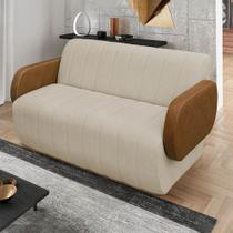 Sofá 2 Lugares Decorativo 188cm Túlio Sintético PU e Bouclê K01 - D Rossi