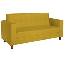 Sofá 2 Lugares Denver Suede Amarelo - AM Decor