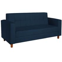 Sofá 2 Lugares Denver Suede Azul Marinho - Amarena Móveis