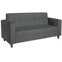Sofá 2 Lugares Denver Suede Cinza - Amarena Móveis