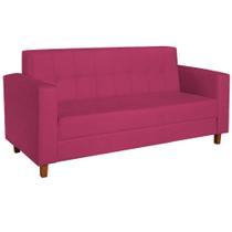 Sofá 2 Lugares Denver Suede Pink - AM Decor