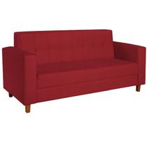 Sofá 2 Lugares Denver Suede Vermelho - Amarena Móveis