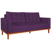 Sofá 2 Lugares Dubai Suede Roxo - Amarena Móveis Sofá 2 Lugares Dubai Suede Roxo - Amarena Móveis