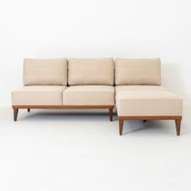 Sofá 2 Lugares e 1 Chaise Boreal CabeCasa MadeiraOriginals