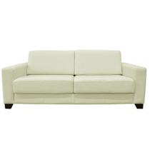 Sofá 2 Lugares Estocolmo 155cm Couro Off White - Gran Belo