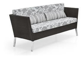 Sofa 2 Lugares Fibra Sintetica Jardim Piscina Sala Varanda