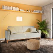 Sofá 2 Lugares Gavle Capitonê Cinza Sofá 2 Lugares Gavle Capitonê Cinza