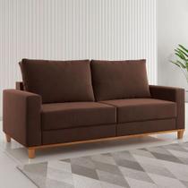 Sofá 2 Lugares Gibran Veludo Bombom - Vian