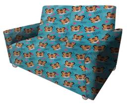 Sofá 2 Lugares Infantil Angel Tigre