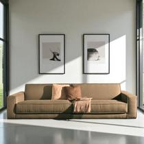 Sofá 2 Lugares King-size Revestimento em Sarja 266cm