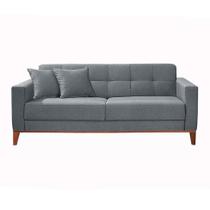 Sofá 2 Lugares Kivik Capitonê Cinza