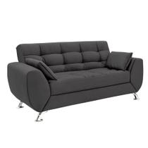 Sofá 2 Lugares Larissa Suede Cinza
